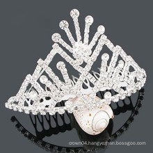 wholesale crystal hair accessories tiara hair clip